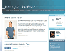 Tablet Screenshot of josephkaiser.com